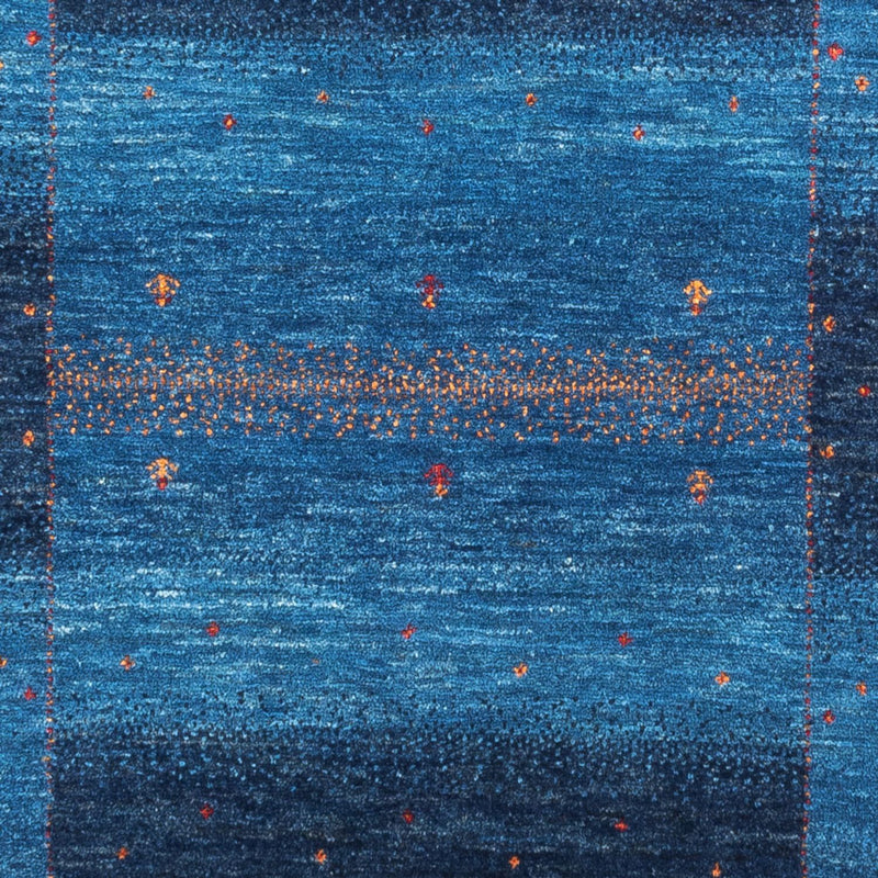 Gabbeh Teppich - Loribaft Perser - 85 x 129 cm - blau