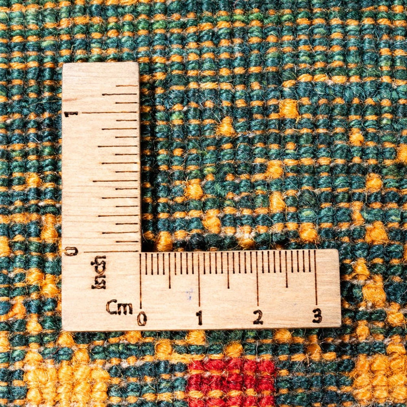Loribaft Teppich Perser 68x136cm - Orientteppich - grün