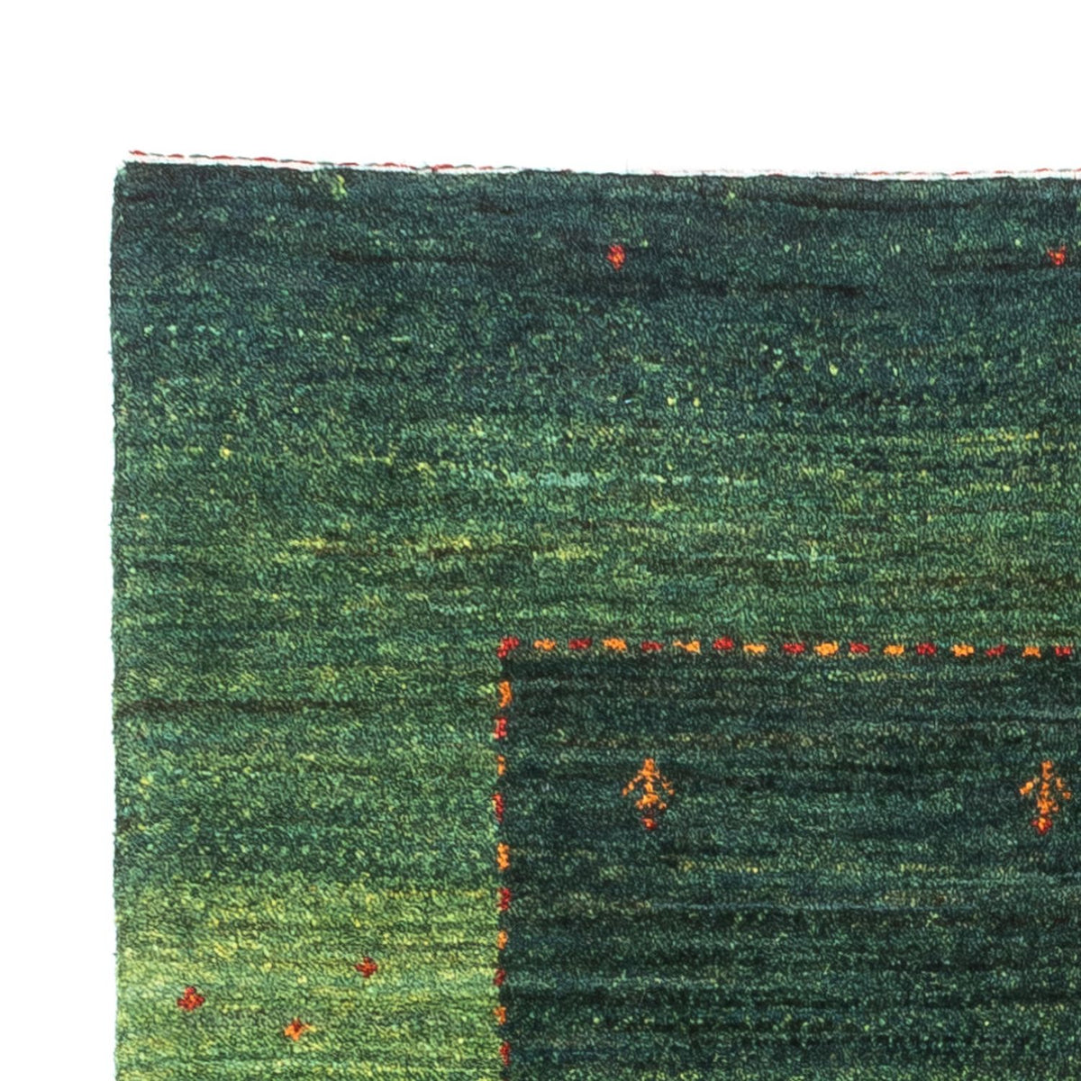 Loribaft Teppich Perser 80x128cm - Orientteppich - grün