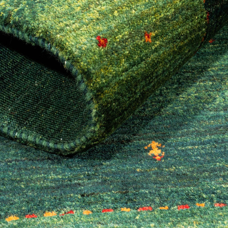 Loribaft Teppich Perser 80x128cm - Orientteppich - grün