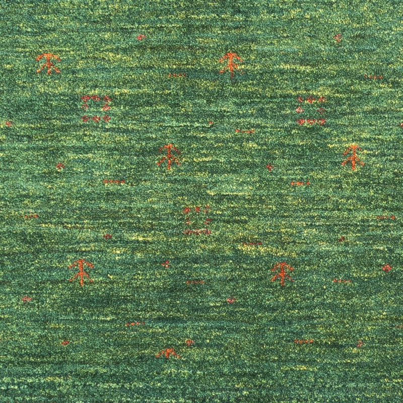 Loribaft Teppich Perser 76x120cm - Orientteppich - grün