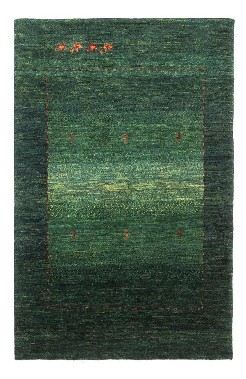 Loribaft Teppich Perser 80x120cm - Orientteppich - grün