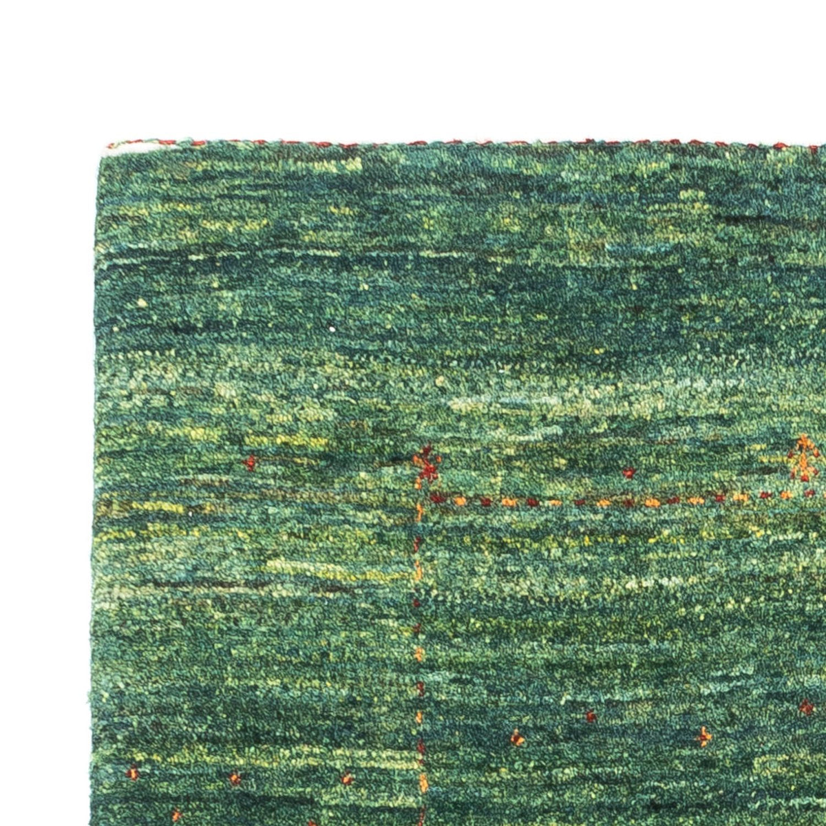 Gabbeh Teppich - Loribaft Perser - 83 x 133 cm - grün
