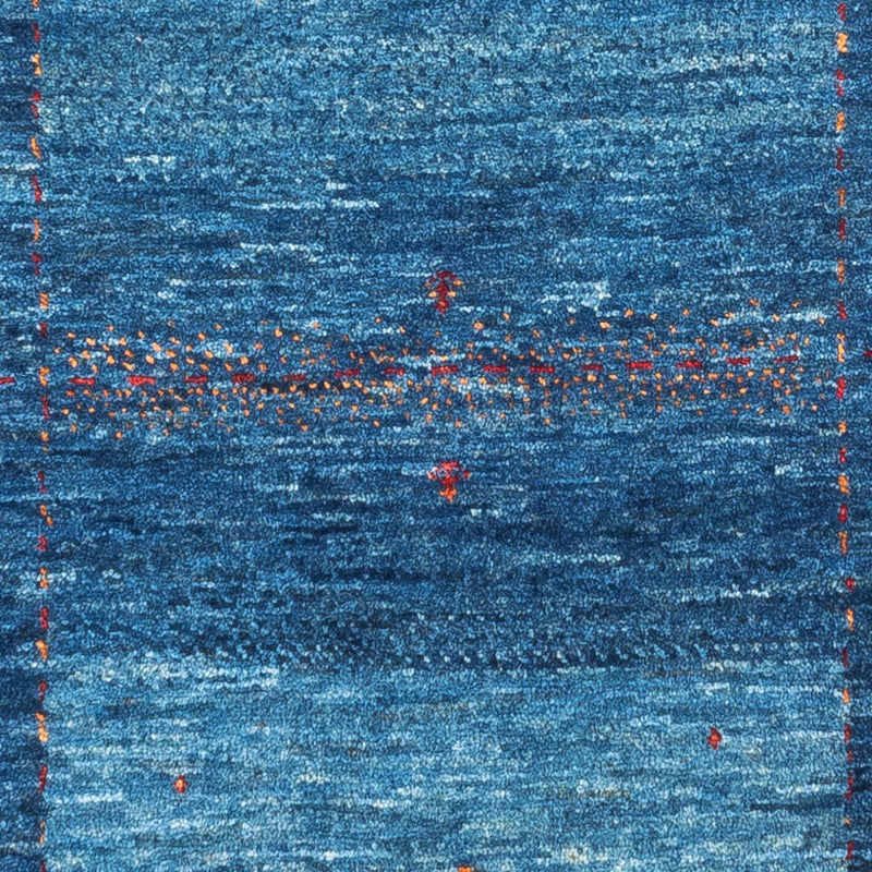 Loribaft Teppich Perser 83x122cm - Orientteppich - blau