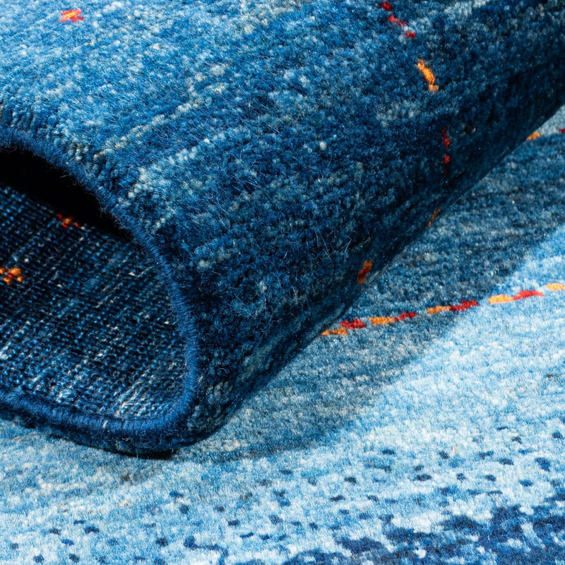 Loribaft Teppich Perser 83x122cm - Orientteppich - blau