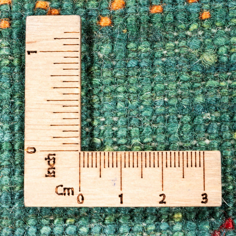 Loribaft Teppich Perser 82x128cm - Orientteppich - grün
