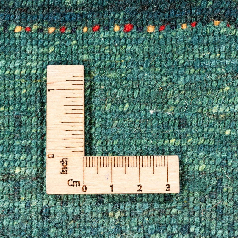 Loribaft Teppich Perser 85x124cm - Orientteppich - grün