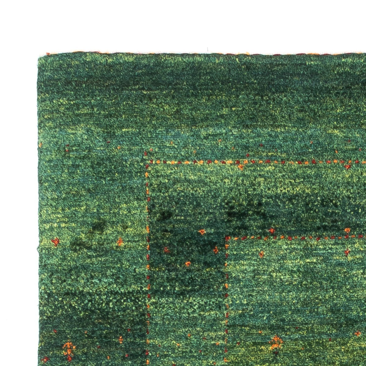 Loribaft Teppich Perser 79x123cm - Orientteppich - grün