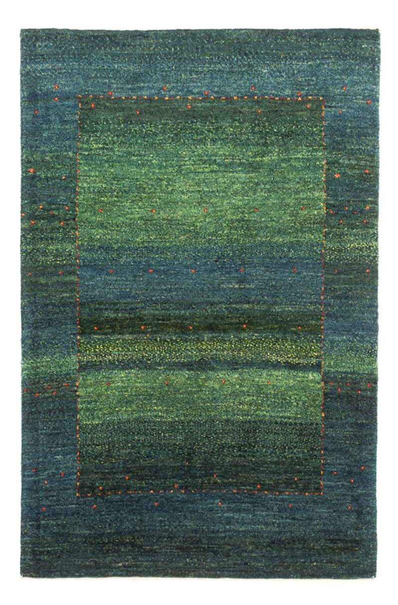 Loribaft Teppich Perser 80x121cm - Orientteppich - grün