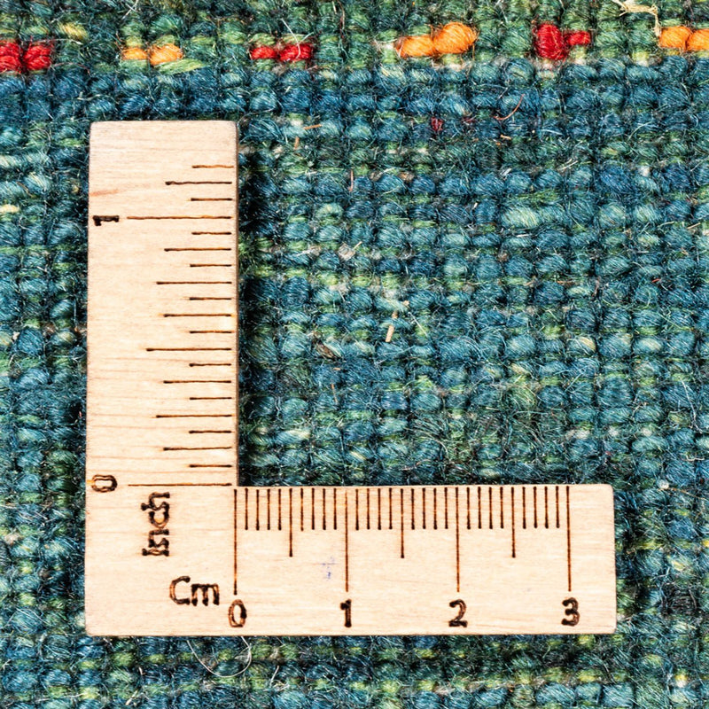 Loribaft Teppich Perser 80x121cm - Orientteppich - grün