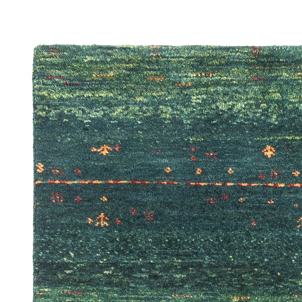 Loribaft Teppich Perser 81x110cm - Orientteppich - grün