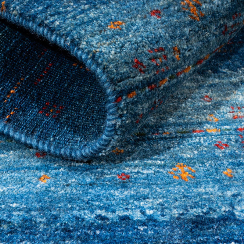Loribaft Teppich Perser 100x112cm - Orientteppich - blau
