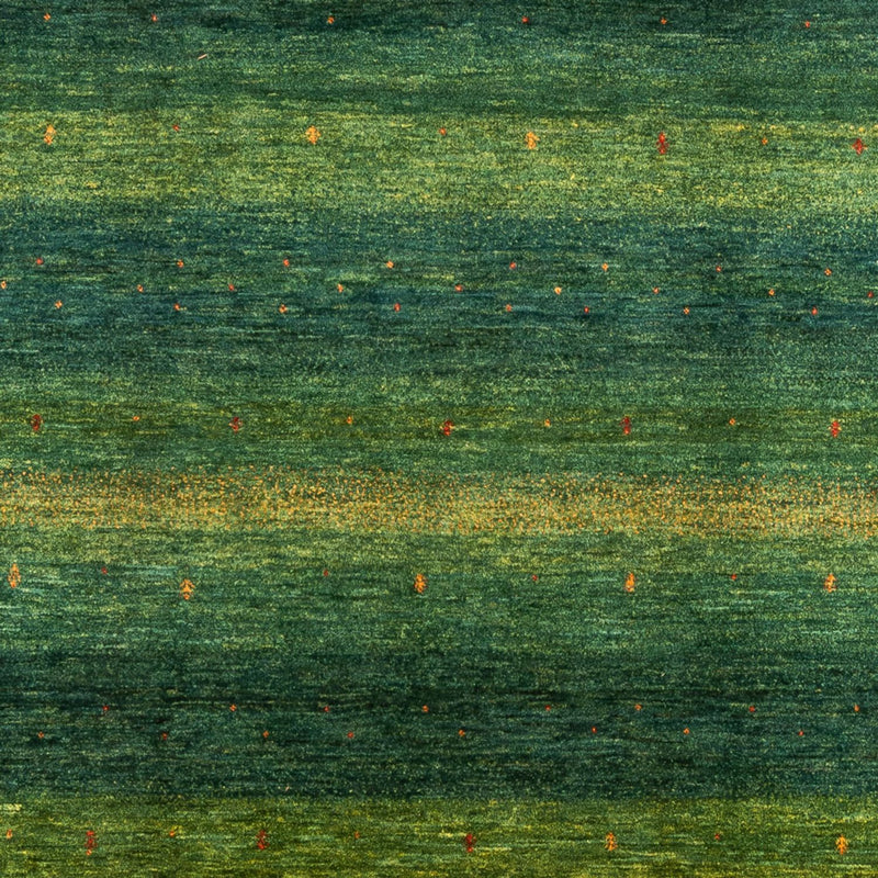 Gabbeh Teppich - Loribaft Perser - 233 x 314 cm - grün