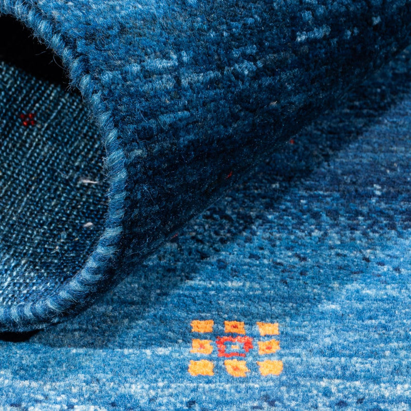 Gabbeh Teppich - Loribaft Perser - 80 x 110 cm - blau
