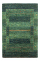 Loribaft Teppich Perser 86x127cm - Orientteppich - grün