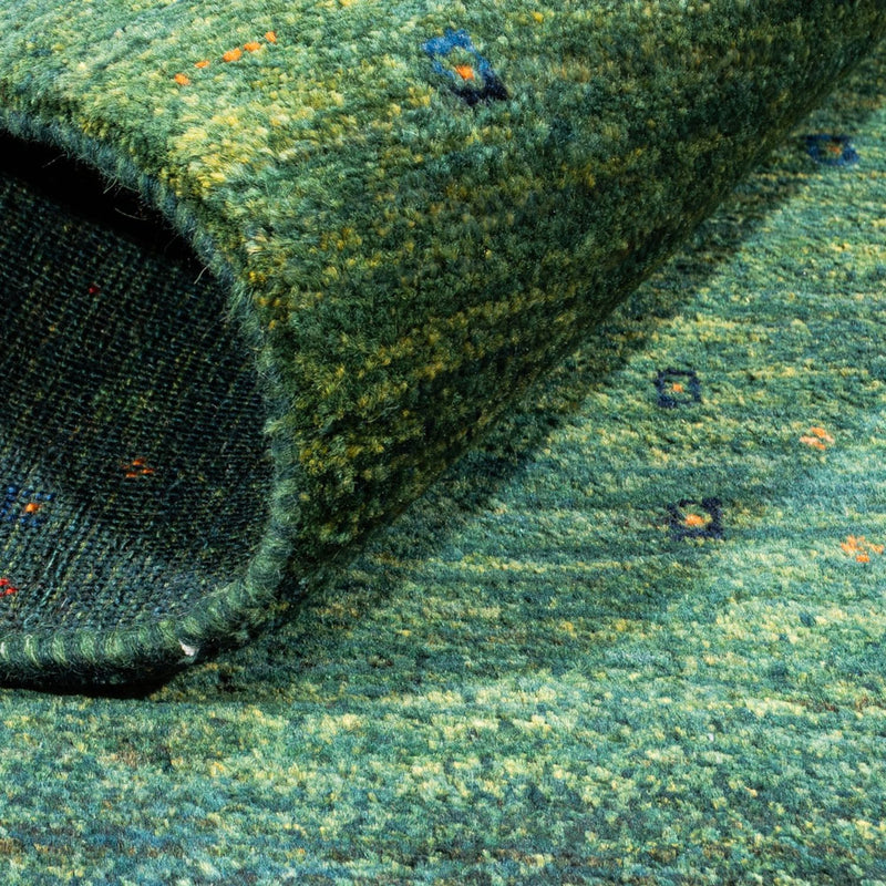 Loribaft Teppich Perser 78x107cm - Orientteppich - grün