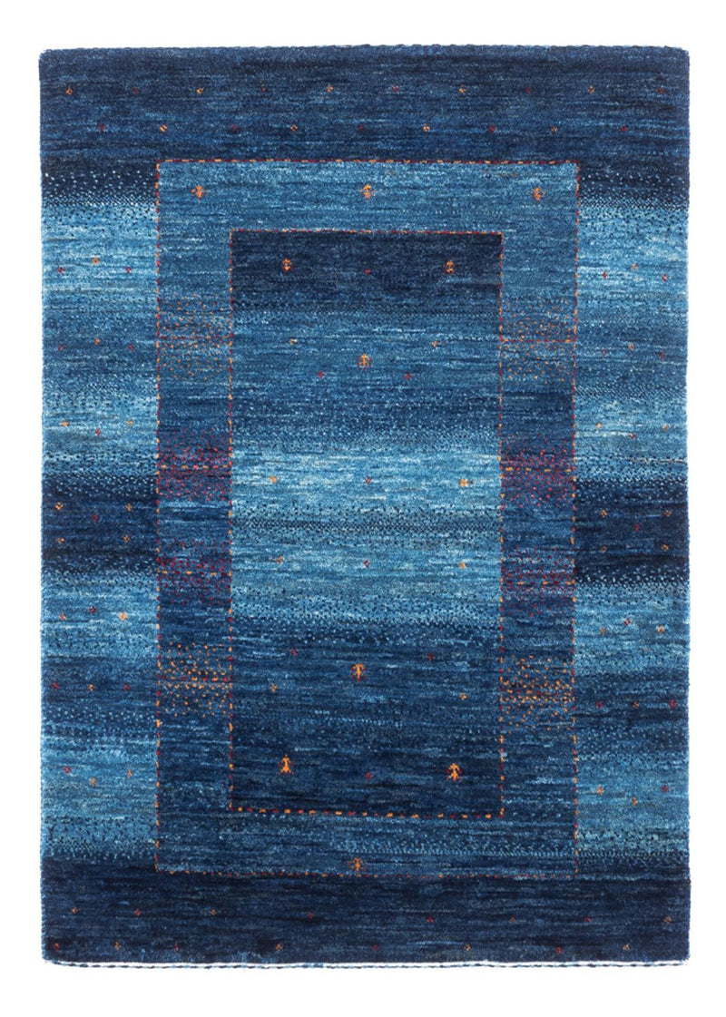 Loribaft Teppich Perser 84x116cm - Orientteppich - blau