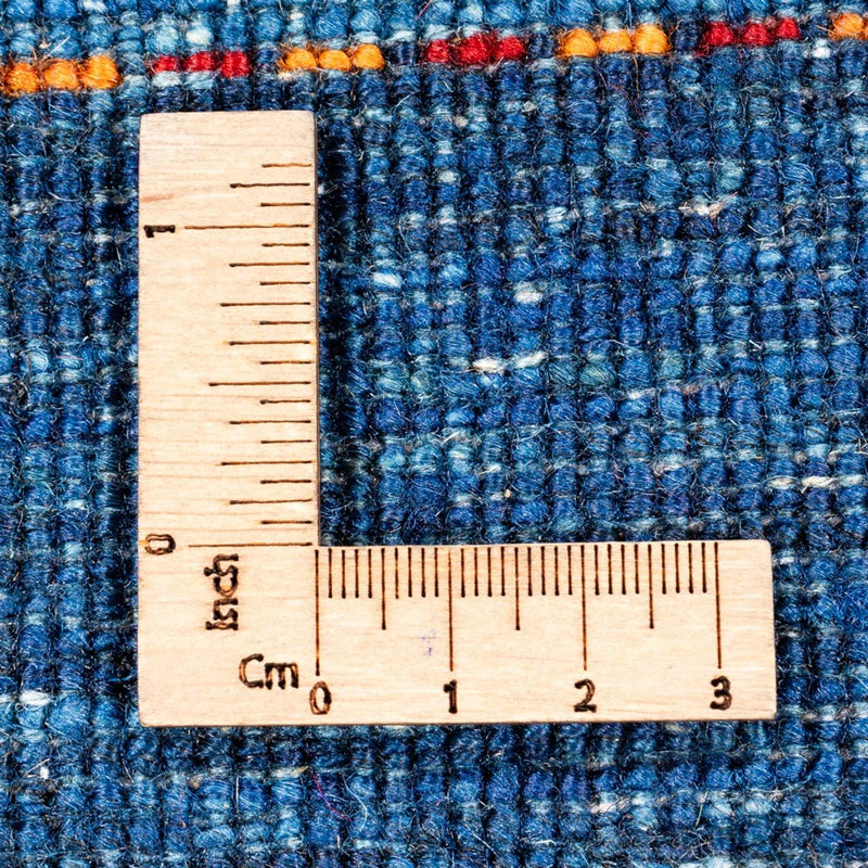Loribaft Teppich Perser 84x116cm - Orientteppich - blau