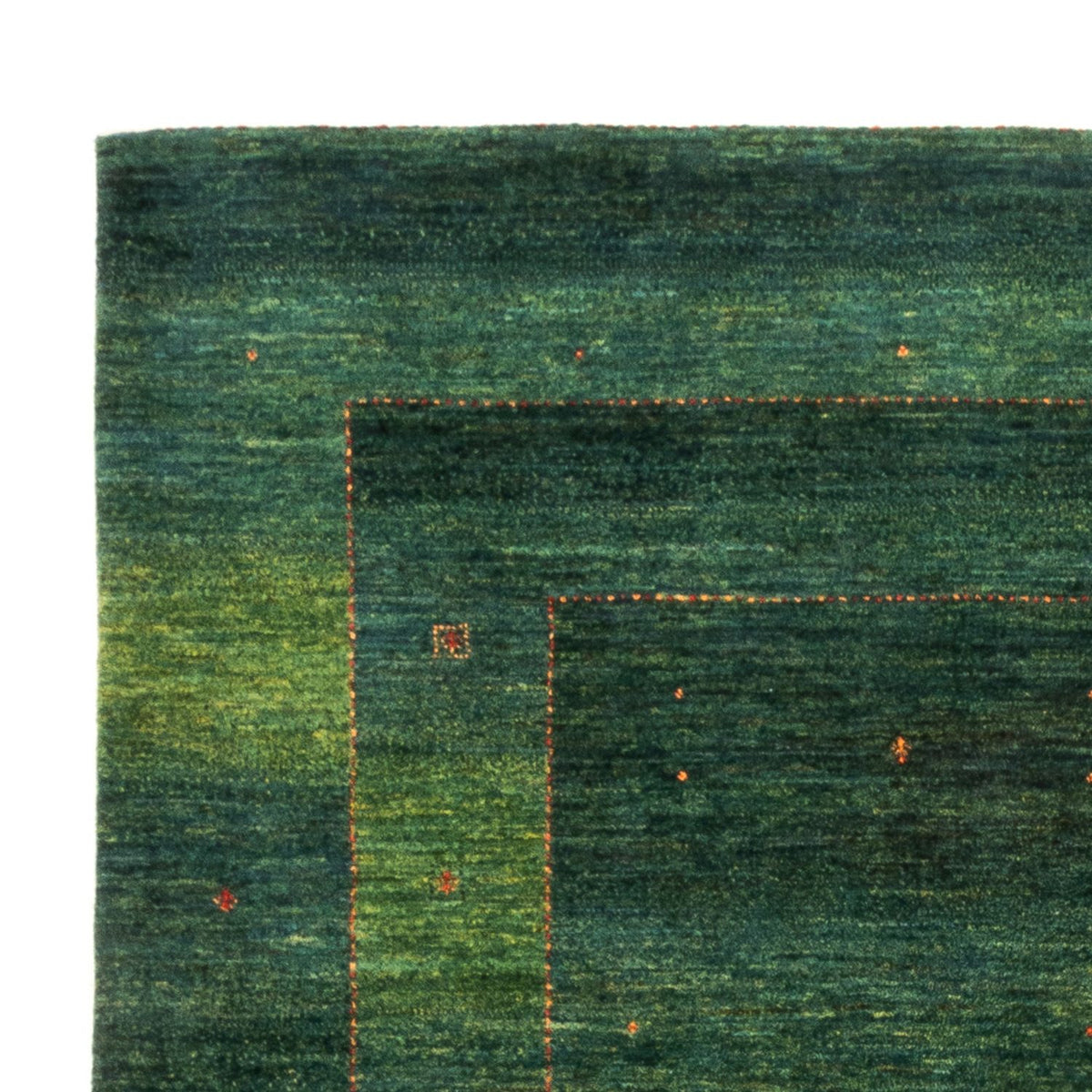 Gabbeh Teppich - Loribaft Perser - 175 x 228 cm - grün