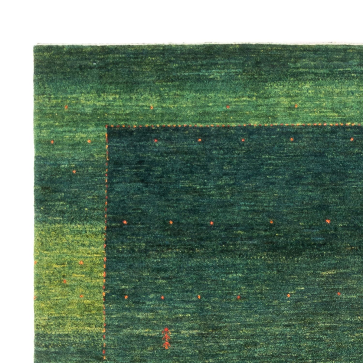 Gabbeh Teppich - Loribaft Perser - 170 x 229 cm - grün