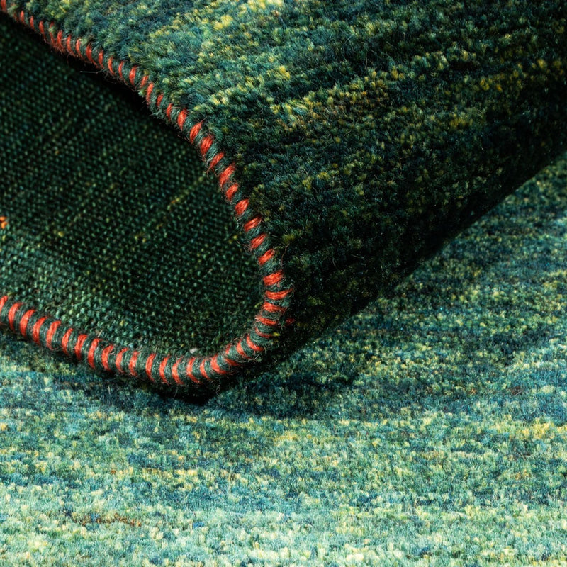 Loribaft Teppich Perser 132x162cm - Orientteppich - grün