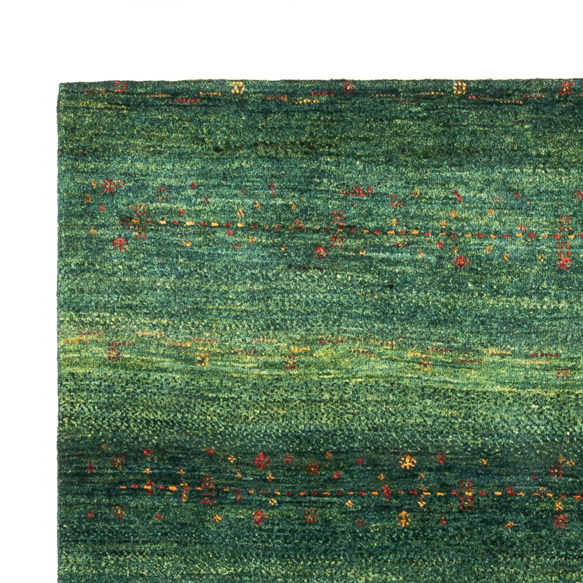Loribaft Teppich Perser 124x188cm - Orientteppich - grün