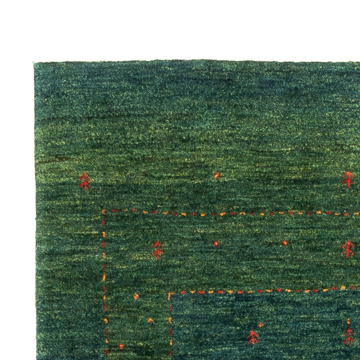 Loribaft Teppich Perser 105x183cm - Orientteppich - grün