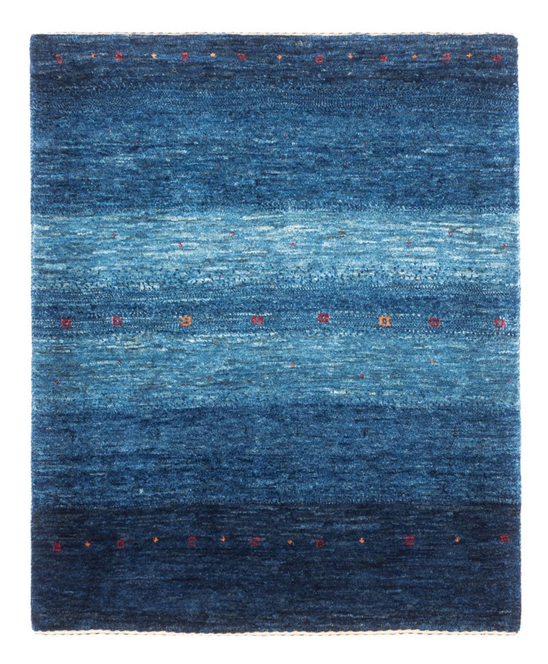 Loribaft Teppich Perser 88x108cm - Orientteppich - blau