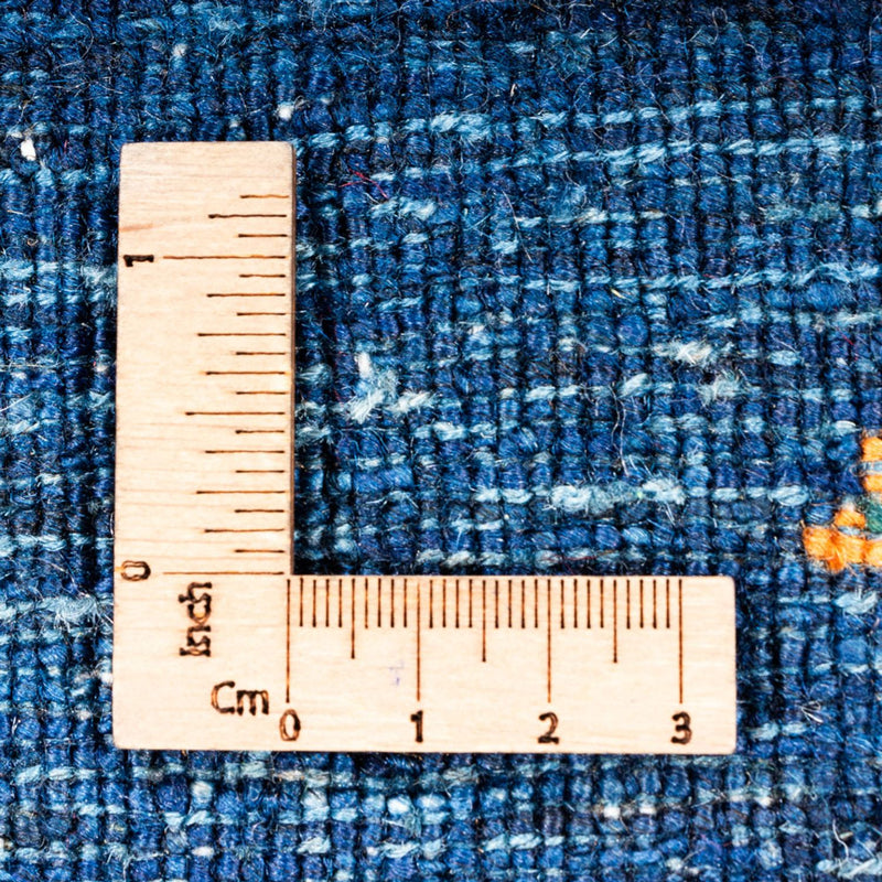 Loribaft Teppich Perser 101x141cm - Orientteppich - blau