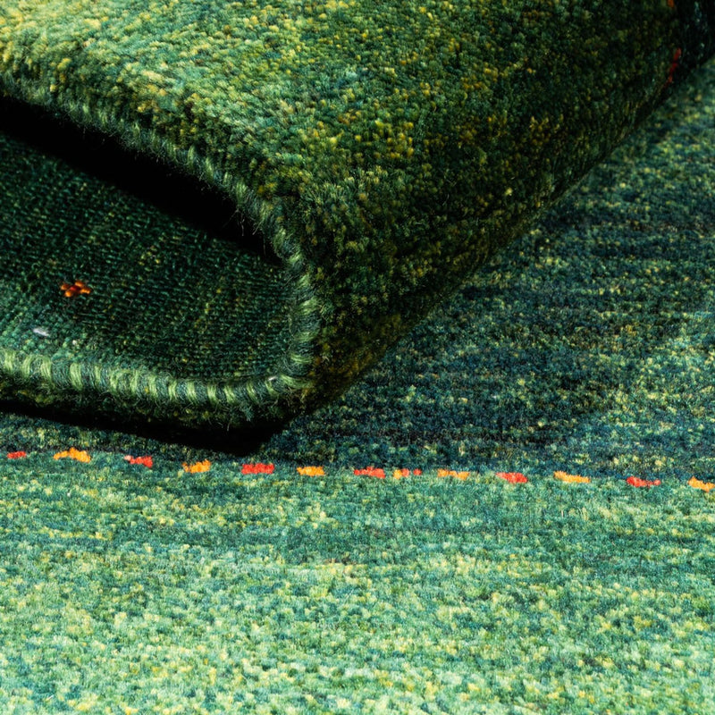 Gabbeh Teppich - Loribaft Perser - 126 x 186 cm - grün
