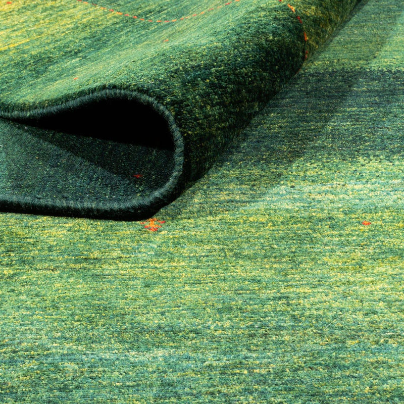 Gabbeh Teppich - Loribaft Perser - 226 x 309 cm - grün