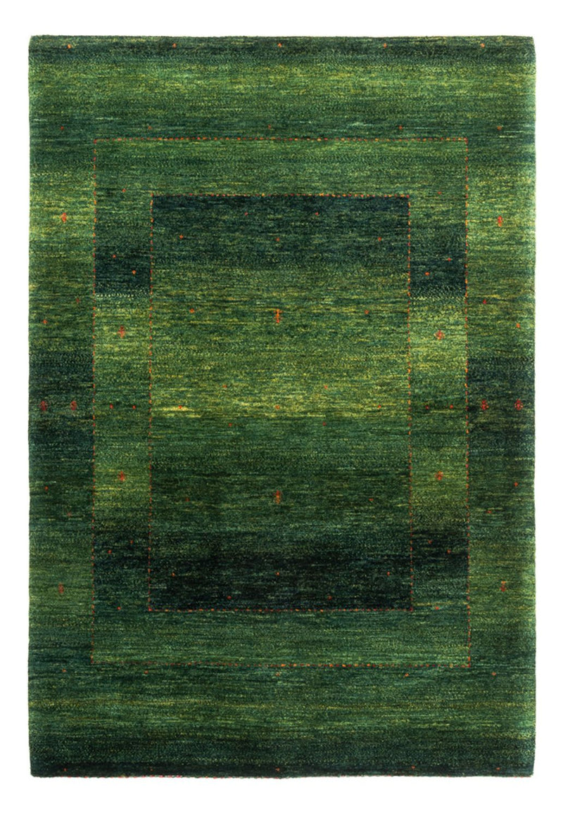 Gabbeh Teppich - Loribaft Perser - 128 x 182 cm - grün