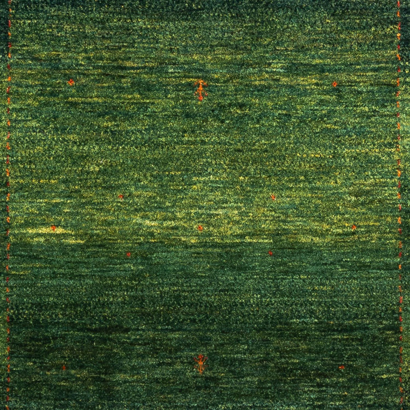 Gabbeh Teppich - Loribaft Perser - 128 x 182 cm - grün