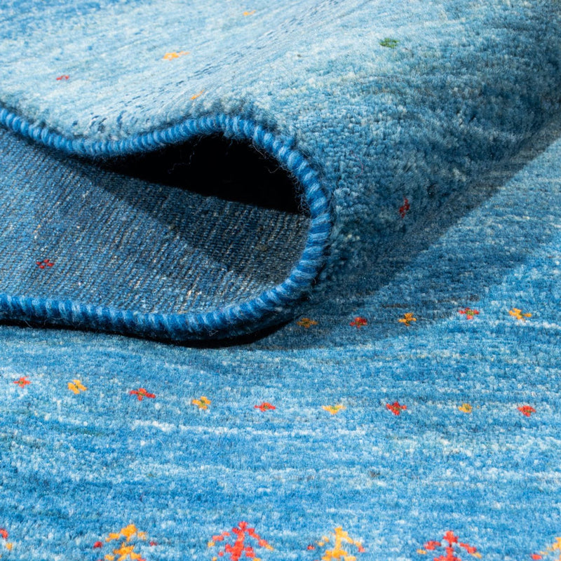 Gabbeh Teppich - Loribaft Perser - 195 x 302 cm - blau