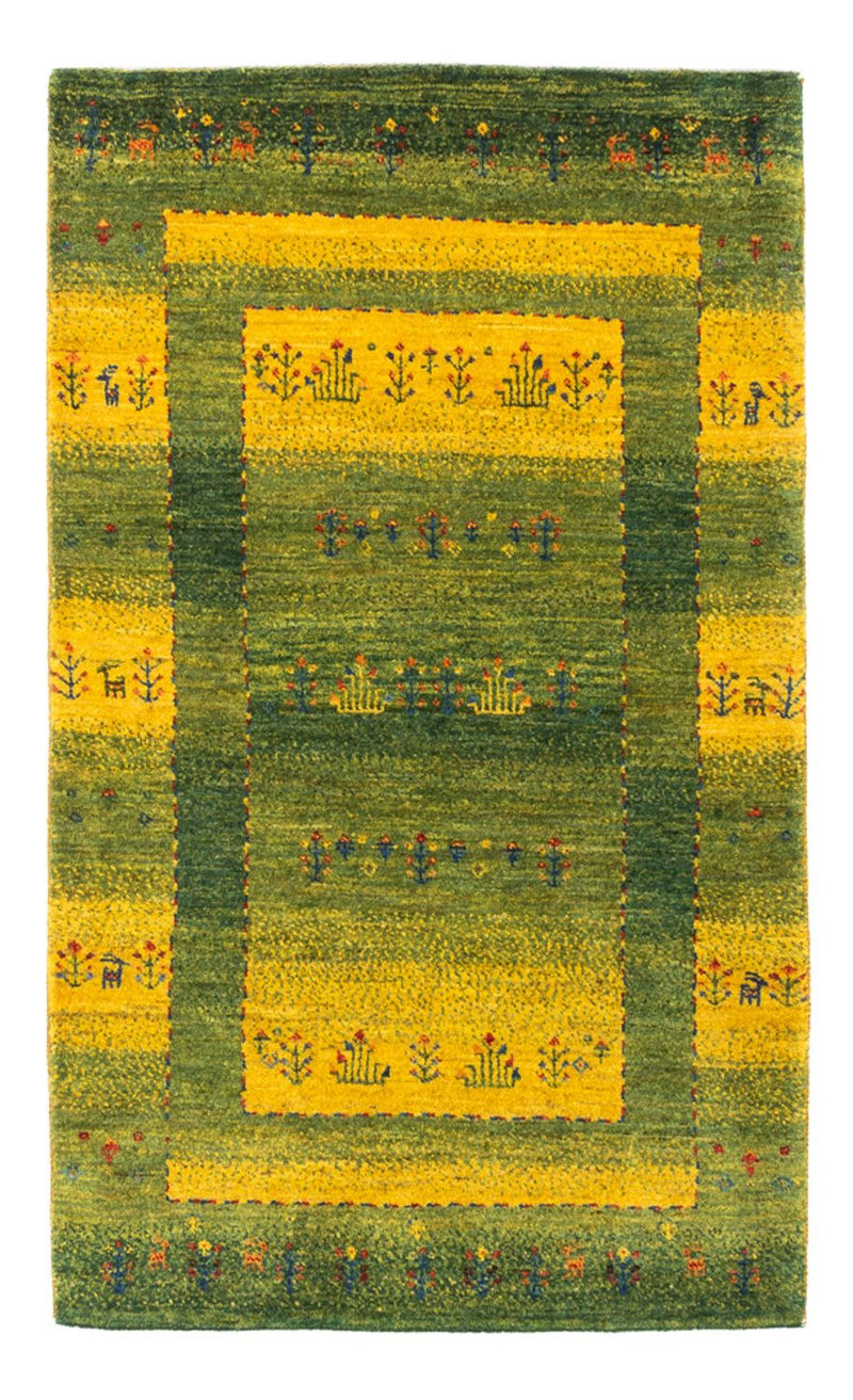 Loribaft Teppich Perser 76x128cm - Orientteppich - grün