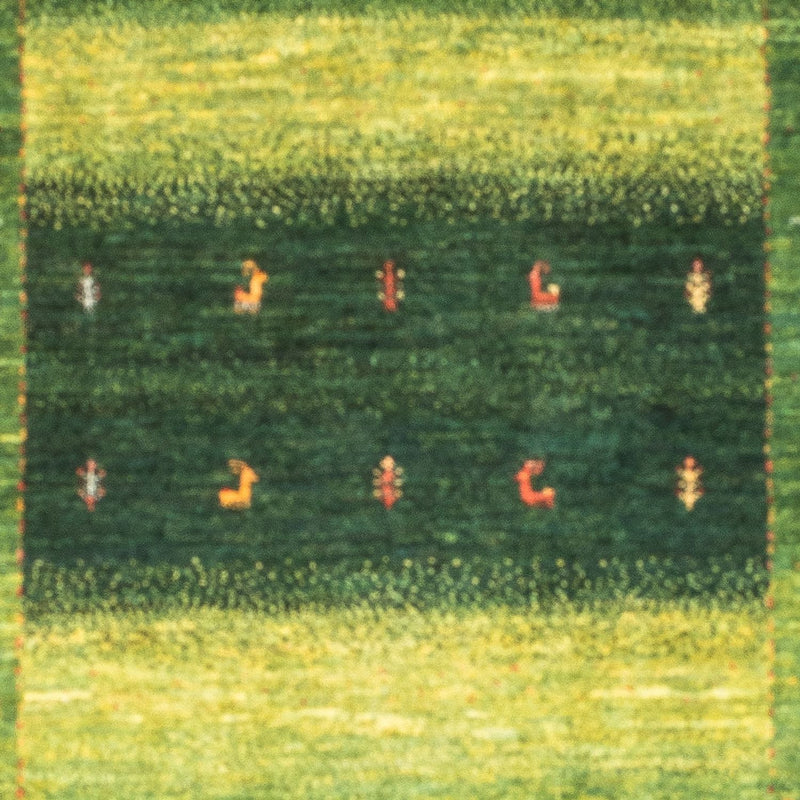 Loribaft Teppich Perser 98x148cm - Orientteppich - grün