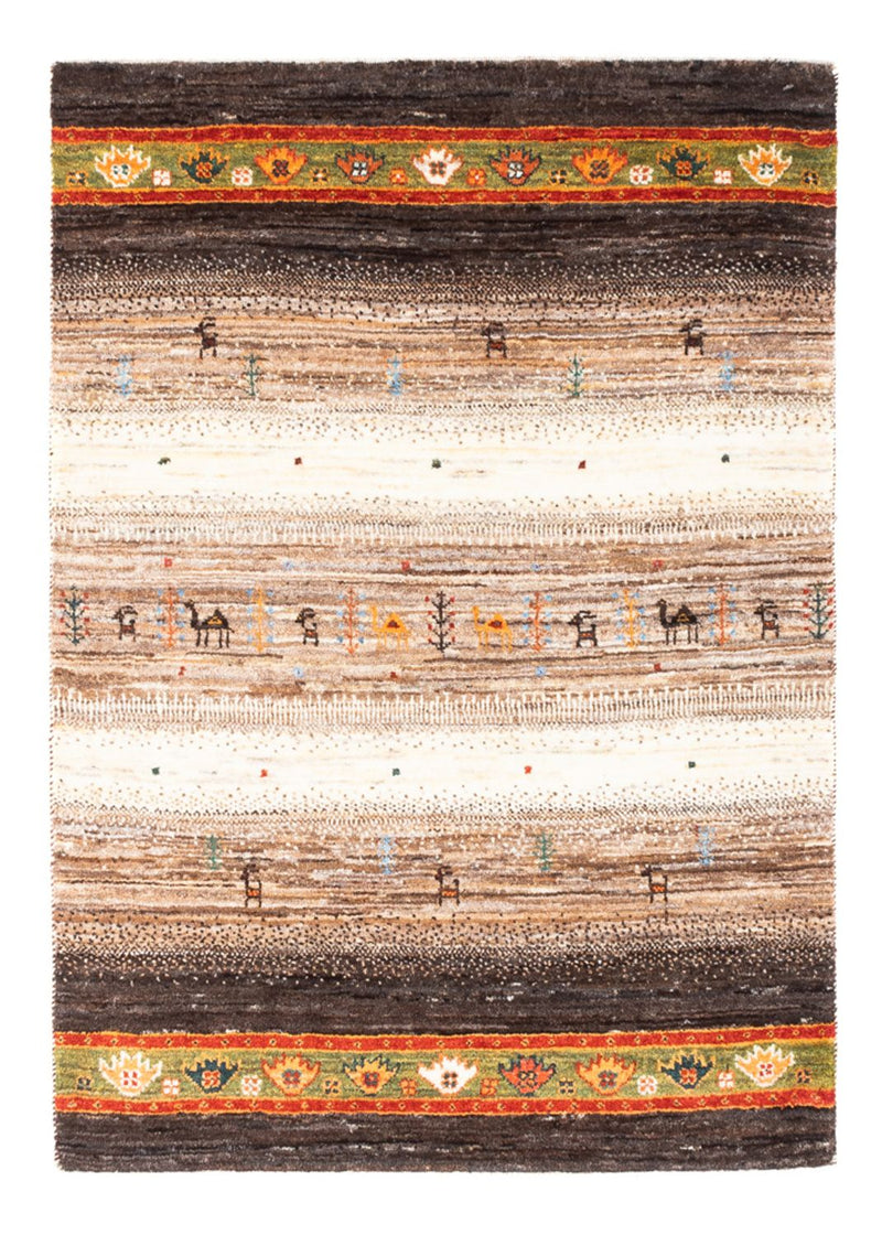 Loribaft Teppich Perser 82x122cm - Orientteppich - grau