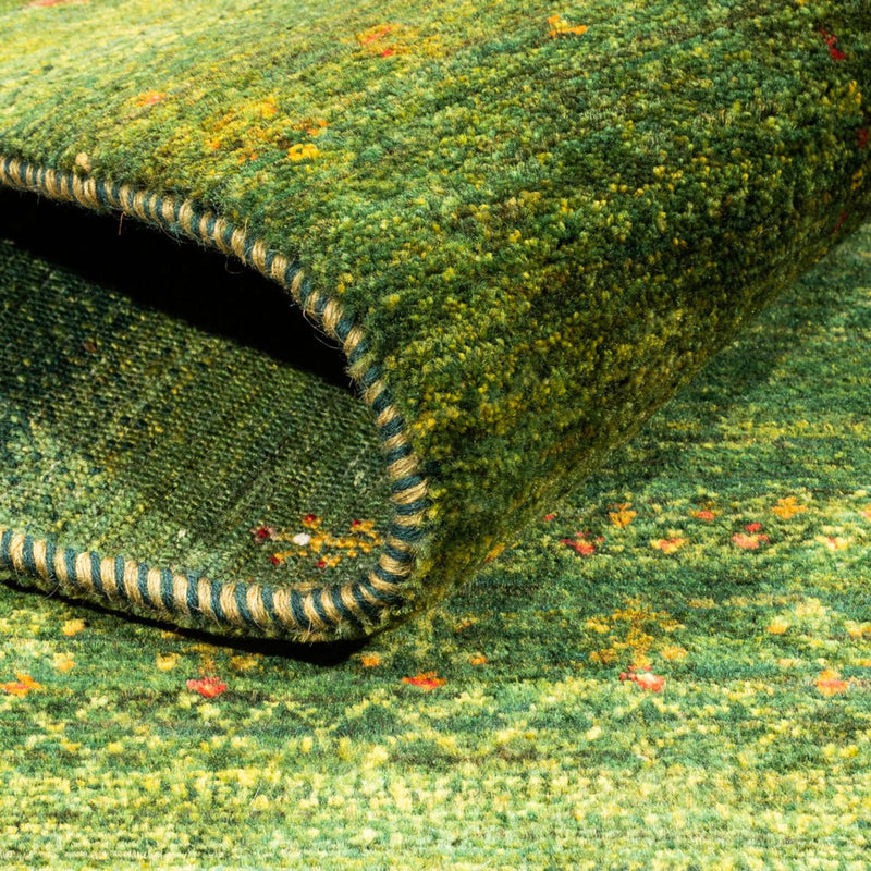 Loribaft Teppich Perser 123x175cm - Orientteppich - grün