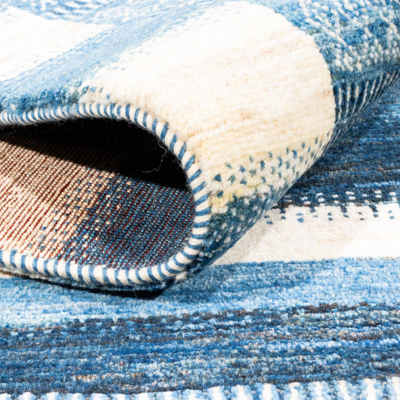 Loribaft Teppich Perser 172x222cm - Orientteppich - blau