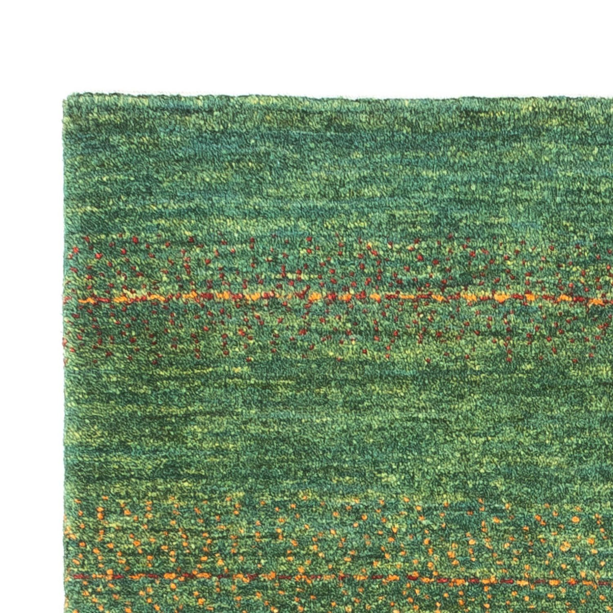 Loribaft Teppich Perser 80x122cm - Orientteppich - grün