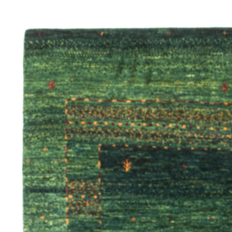Loribaft Teppich Perser 100x145cm - Orientteppich - grün
