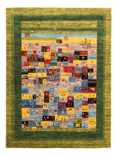 Loribaft Teppich Perser 148x196cm - Orientteppich - grün
