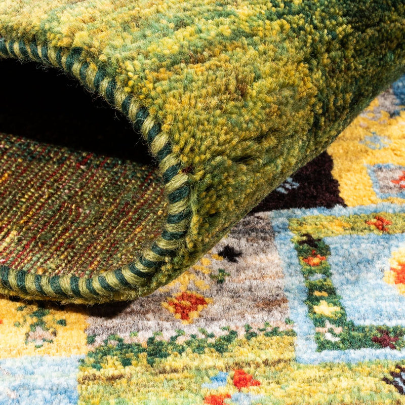 Loribaft Teppich Perser 148x196cm - Orientteppich - grün