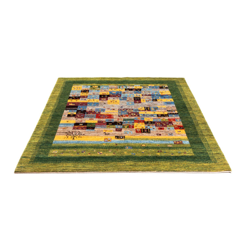 Loribaft Teppich Perser 148x196cm - Orientteppich - grün