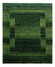 Gabbeh Teppich - Loribaft Perser - 154 x 184 cm - grün
