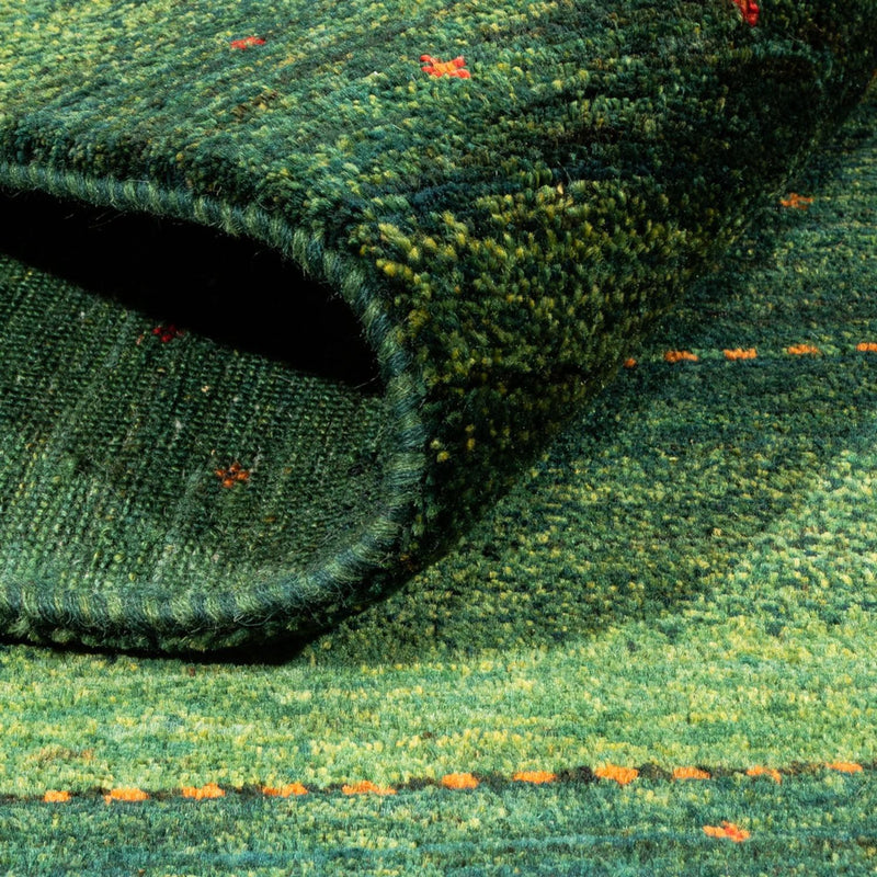 Gabbeh Teppich - Loribaft Perser - 154 x 184 cm - grün
