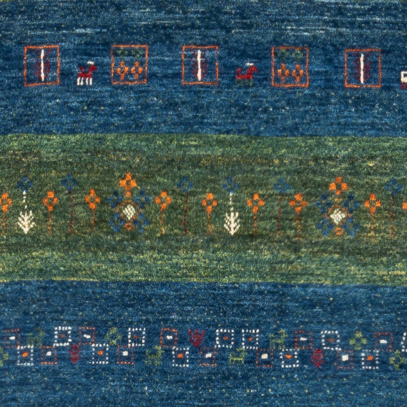 Loribaft Teppich Perser 85x130cm - Orientteppich - blau