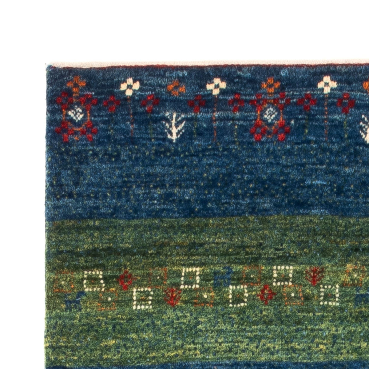 Loribaft Teppich Perser 85x130cm - Orientteppich - blau