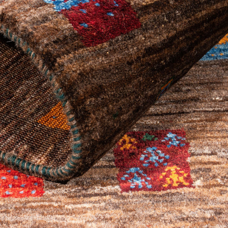 Loribaft Teppich Perser 82x119cm - Orientteppich - grau