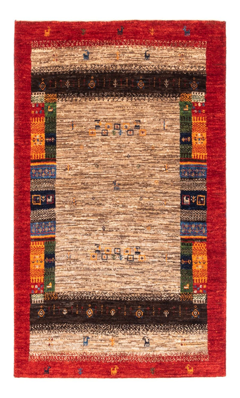 Loribaft Teppich Perser 87x130cm - Orientteppich - grau